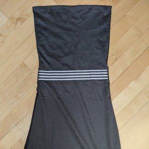 Early 2000s Fidel Athletic Mesh Strapless Dress